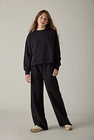 Hello Franki Kaitlin Solid Wide Leg Sweatpant for Girls