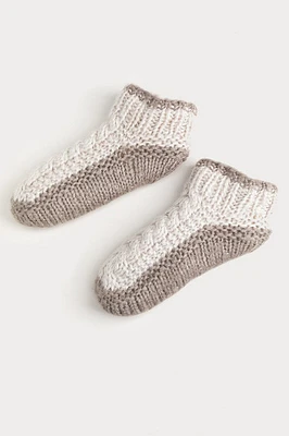 Hello Franki Fleece Lined Cabin Ankle Socks for girls