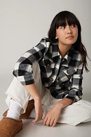 Hello Franki Plaid Button Down Shacket for girls