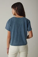 Hello Franki Olivia Short Sleeve Slub T-Shirt for girls
