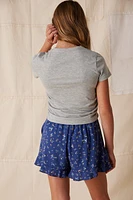 Hello Franki Short Sleeve Cinched Side T-Shirt for girls