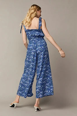 Floretta Tie Strap Floral Jumpsuit