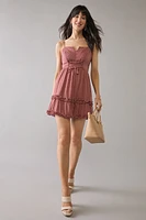 Darlene Waisted Mini Dress