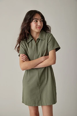 Hello Franki Short Sleeve Utlility Dress for girls