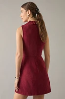 Ava Suede Utility Mini Dress