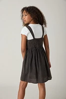 Hello Franki Ribbed Tee/ Seersucker Corset for Girls