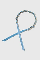 Carla Ribbon And Chain Necklace