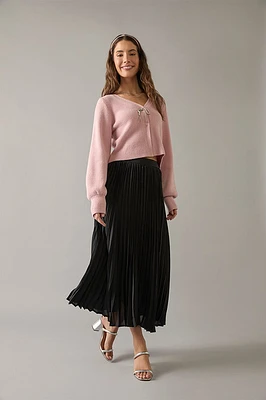 Laurie Pleated Midi Skirt