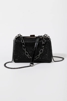 Stella Rhinestone Chain Strap Clutch Handbag