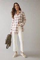 Kimmie Gray Plaid Button Down Shirt