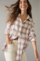 Kimmie Gray Plaid Button Down Shirt
