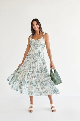 Martina Floral Midi Dress