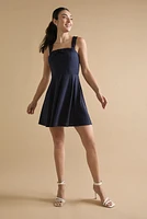 Fiona Front And Back Tie Knitted Mini Dress