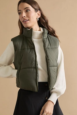 Lea Nylon Puffer Vest