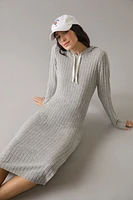 Delaney Knit Hooded Midi Dress