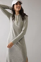 Delaney Knit Hooded Midi Dress