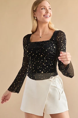 Marie Star Mesh Top