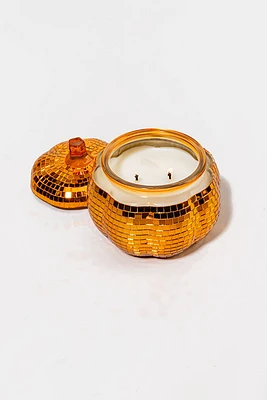 Sparkle Disco Pumpkin 12oz Double Wick Scented Candle