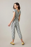 Hello Franki Short Sleeve Print Jumpsuit for girls