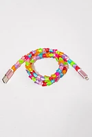 Cynthia Butterfly Beaded Phone Cable