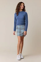 Hello Franki Cable Crew Neck Sweater for girls