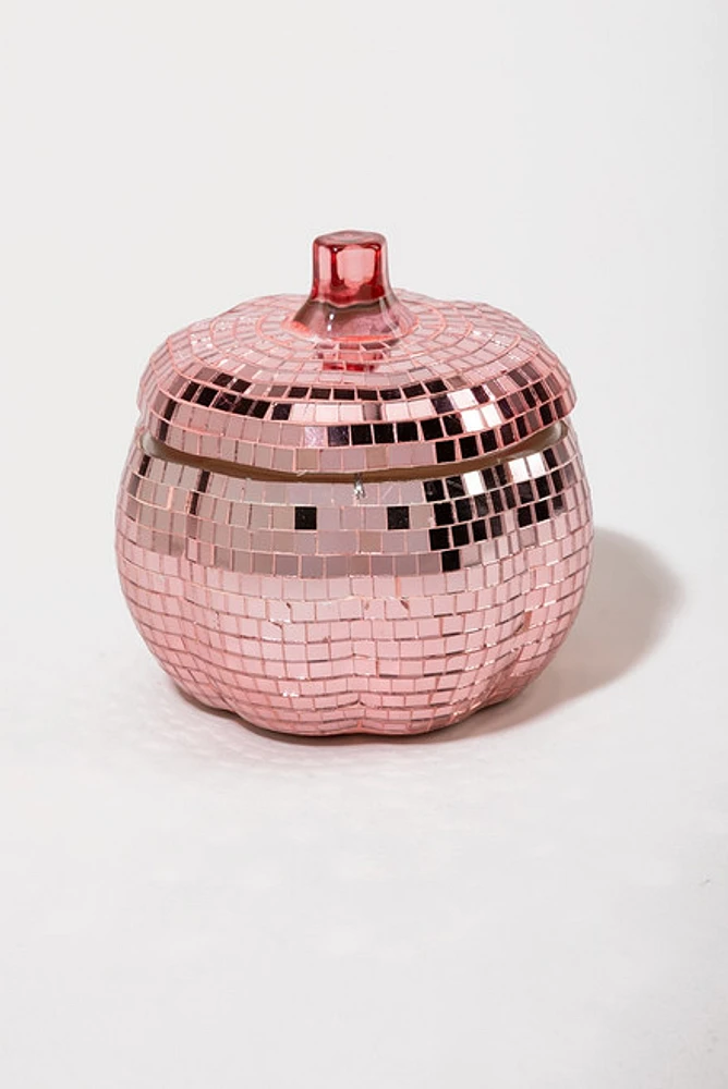 Shimmer Disco Pumpkin 12oz Double Wick Scented Candle