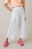 Hello Franki Crop Gauze Pant for girls