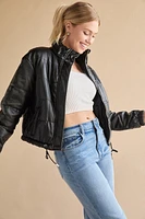 Jenna PU Puffer Jacket