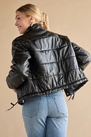 Jenna PU Puffer Jacket