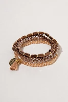 Cathy Beaded Glass Bracelet Set