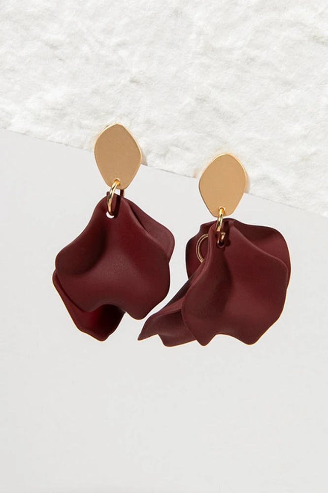 Lucy Matter Petal Cluster Drop Earrings