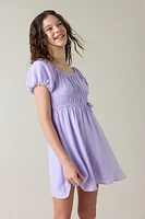 Hello Franki Puff Sleeve Peasant Dress for girls