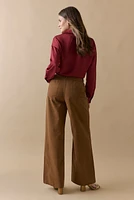 Samantha Wide Leg Side Pockets Pants