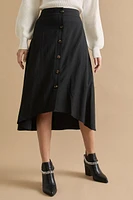 Belle Button Front Skirt