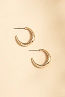 Kelley Thick Cool Huggie Earrings