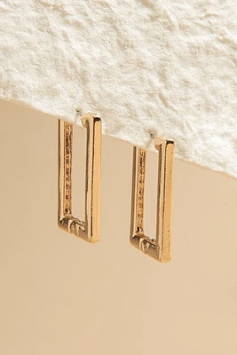 Kay Large Rectangle Hoop Earrings