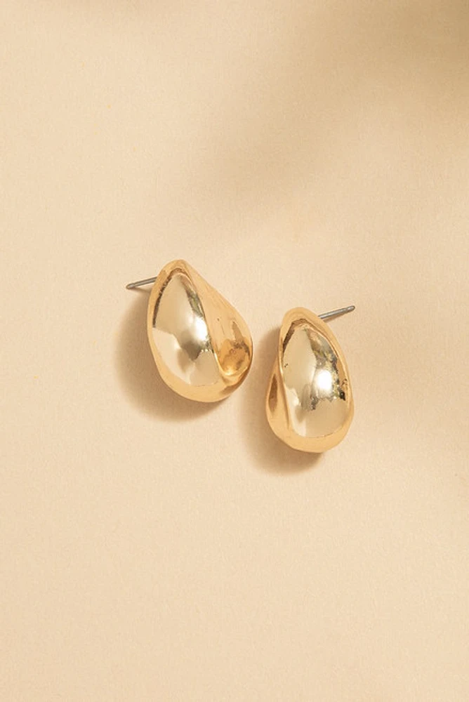 Denise Med Metal Dab Stud Earrings