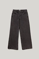 Hello Franki Wide Leg Black Jeans for Girls