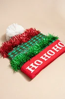 Ho Ho Ho Christmas Cuffed Beanie
