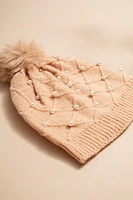Brenda Pearl Embellished Beanie