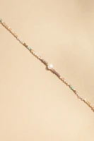 Georgia Beaded Single Pearl Necklace
