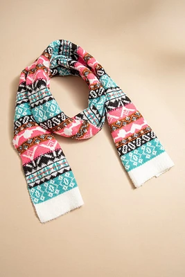 Betty Bright Fairisle Scarf