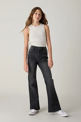 Hello Franki Jenna Flare Black Jeans for Girls