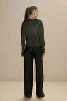 Fleur Vegan Leather Pants
