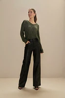 Fleur Vegan Leather Pants