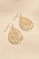 Hilda Laser Cut Flower Earrings