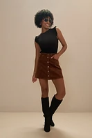 Julian Cord Mini Skirt