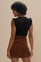 Julian Cord Mini Skirt