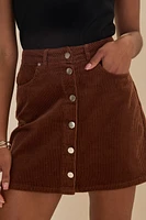 Julian Cord Mini Skirt