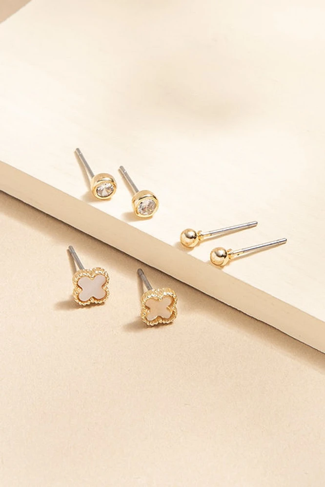 Avery Stud Earrings Mix